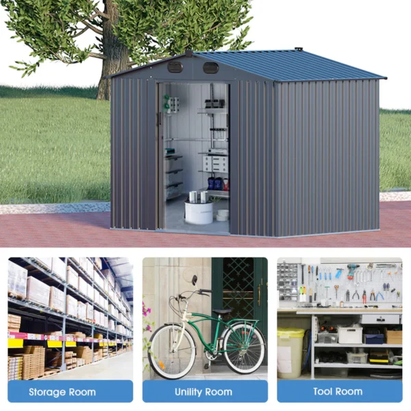 Metal Storage Shed For Sale - Image 9