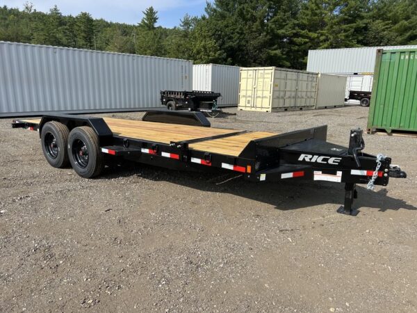 2024 Rice Trailers 7×20 16K Tilt Deck Equipment w/Spare Mount - Image 2